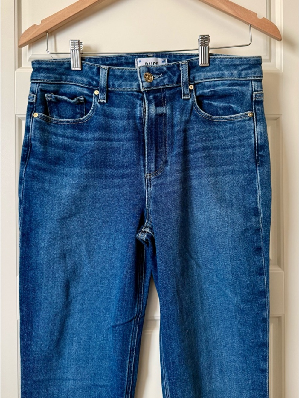 PAIGE‎ Laurel Canyon Bootcut Jeans Size 30 Medium Wash Stretch Denim